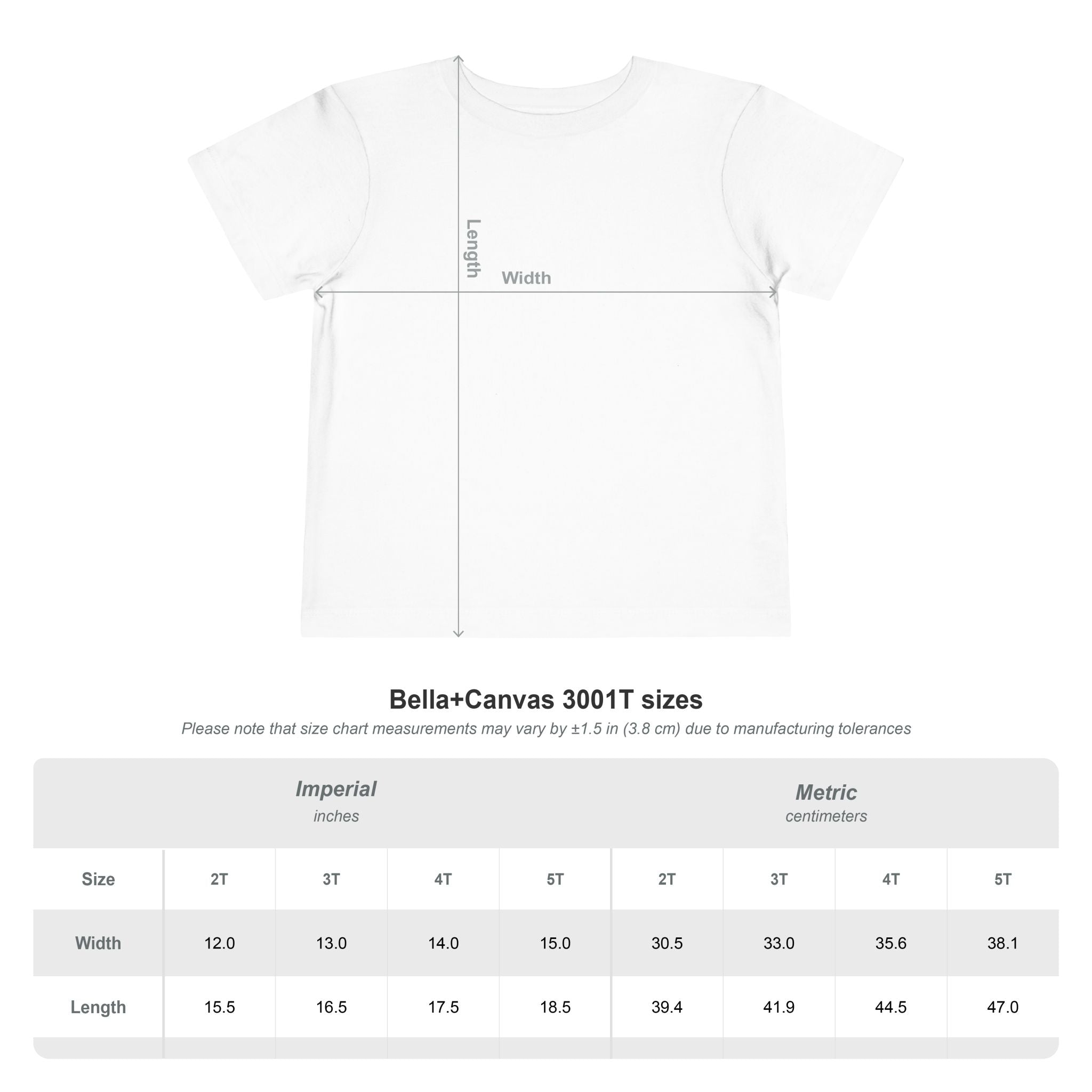 Bella+Canvas 3001T Unisex Toddler Tee | 