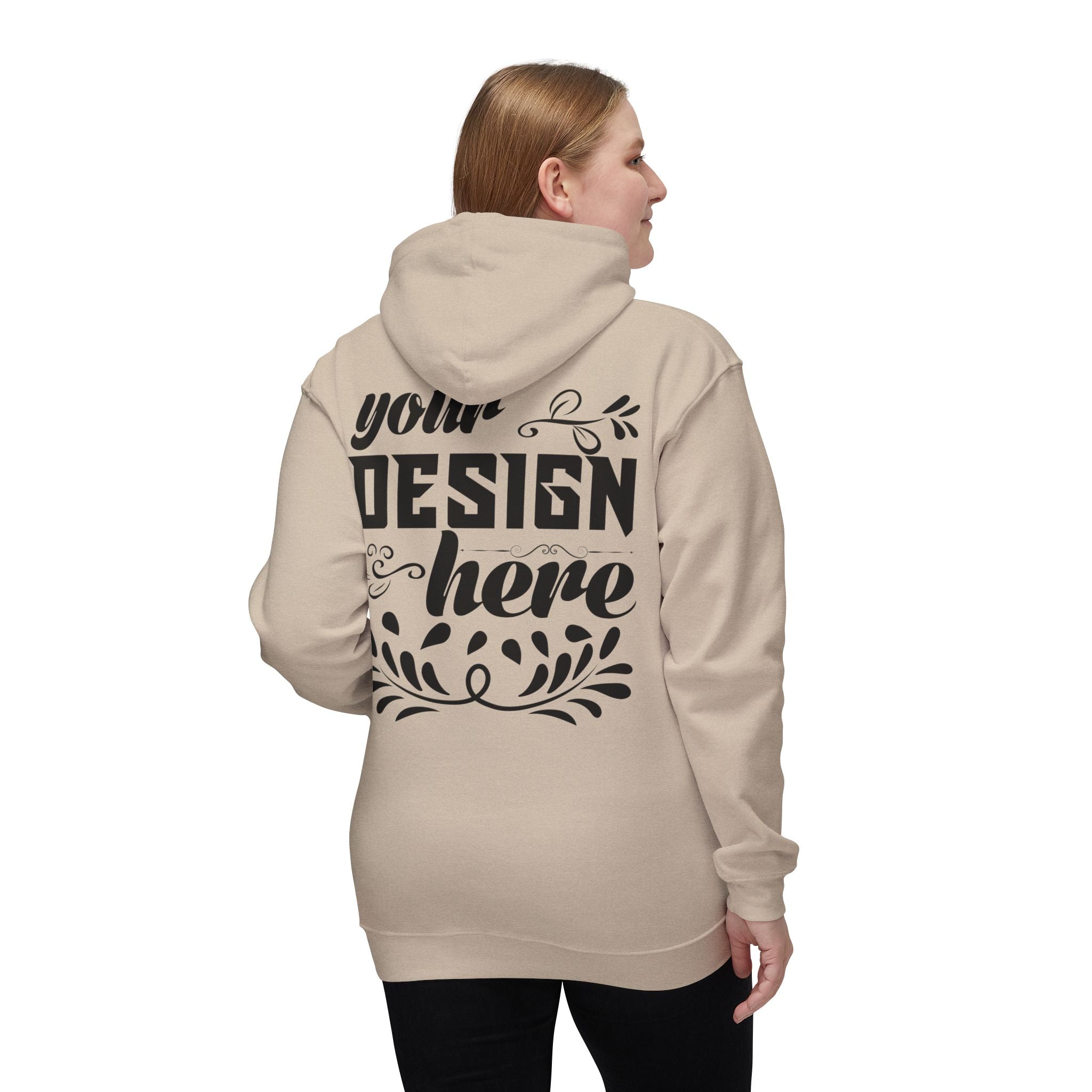 Customizable Bayside 960 Unisex Heavyweight Hooded Sweatshirt Made in US
