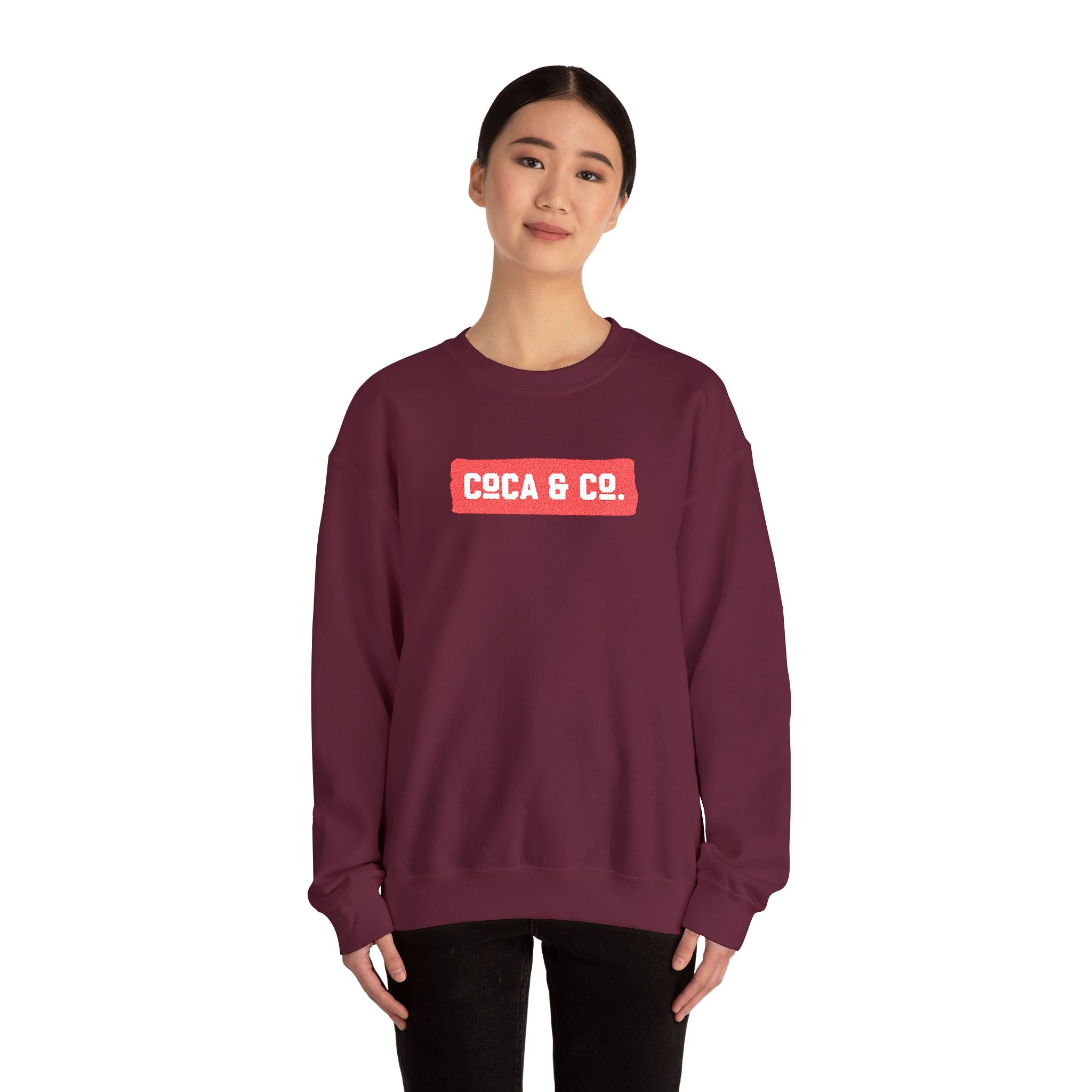 Gildan 18000 Unisex Crewneck Sweatshirt | Coca & Co Embroidery