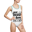 Customizable Women’s Classic One-Piece Swimsuit