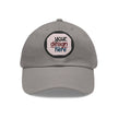 Customizable ValuCap VC300A Dad Hat with Round PU Leather Patch Front