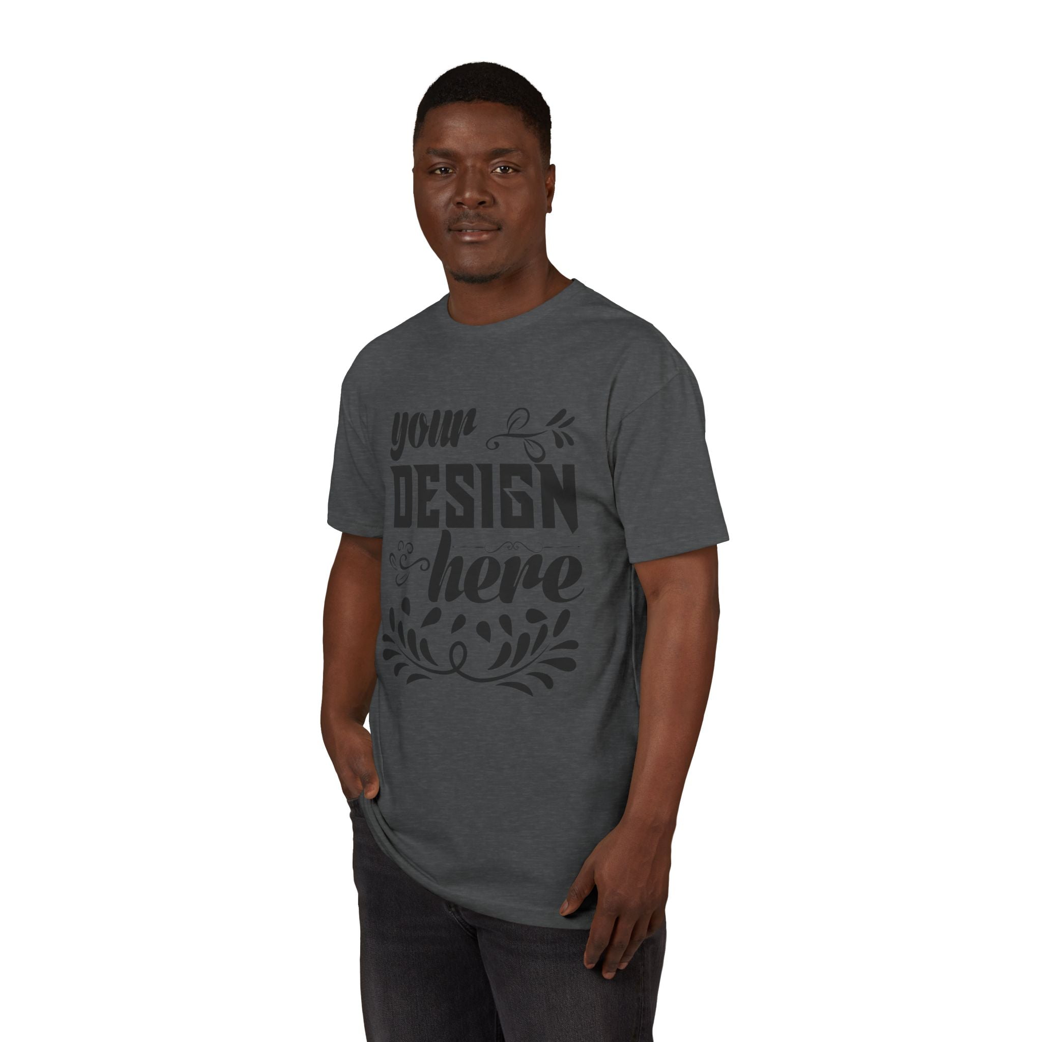 Customizable Next Level 6410 Unisex Sueded T-Shirt Light Fabric