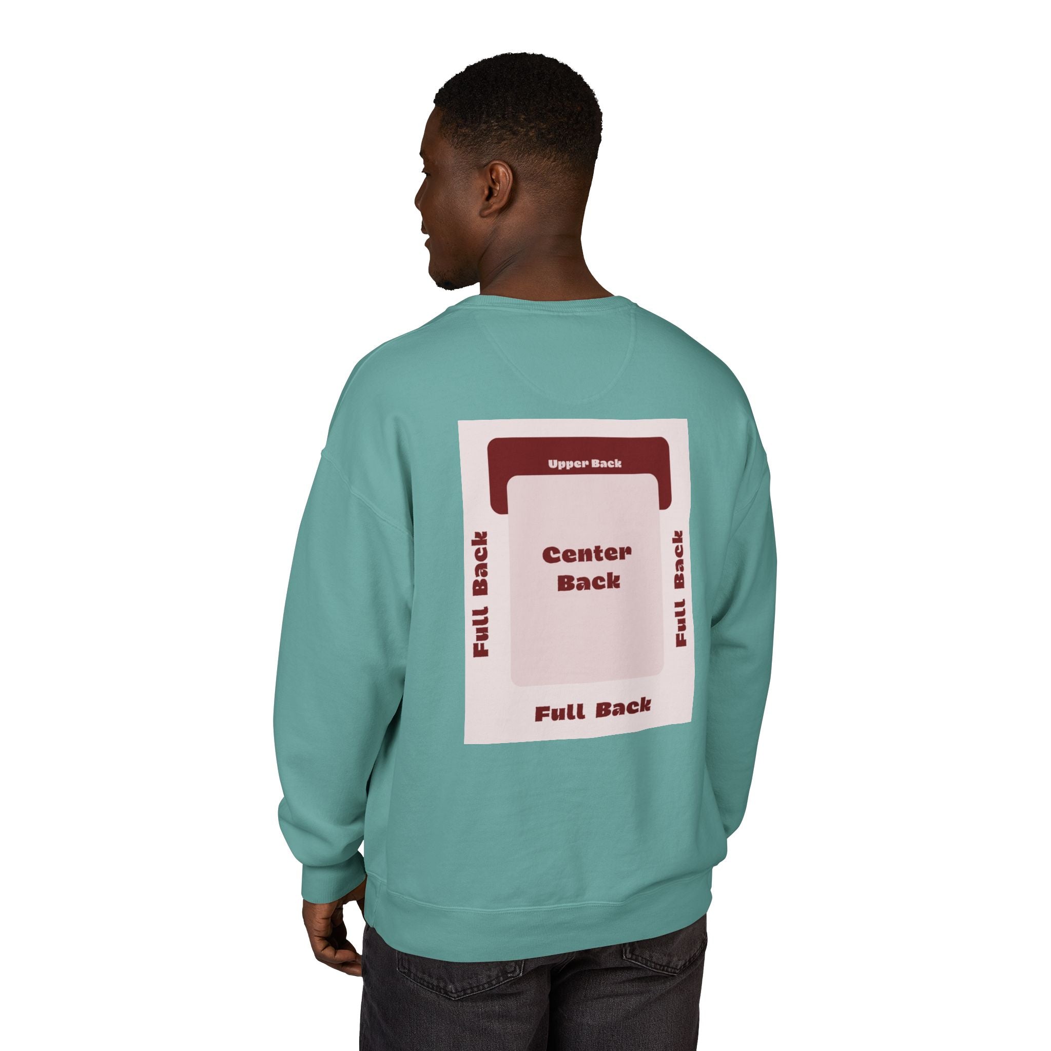 Customizable Hanes GDH400 Unisex Garment Dyed Crewneck Sweatshirt
