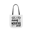 Customizable Canvas Tote Bag With 5 Color Strap Options All Over Print