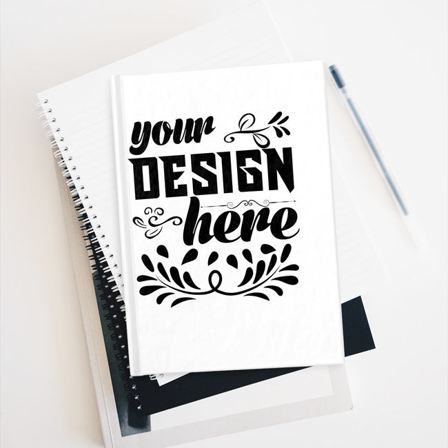 Customizable Ruled Line Journal Hardcover 5x7 with Wraparound Print