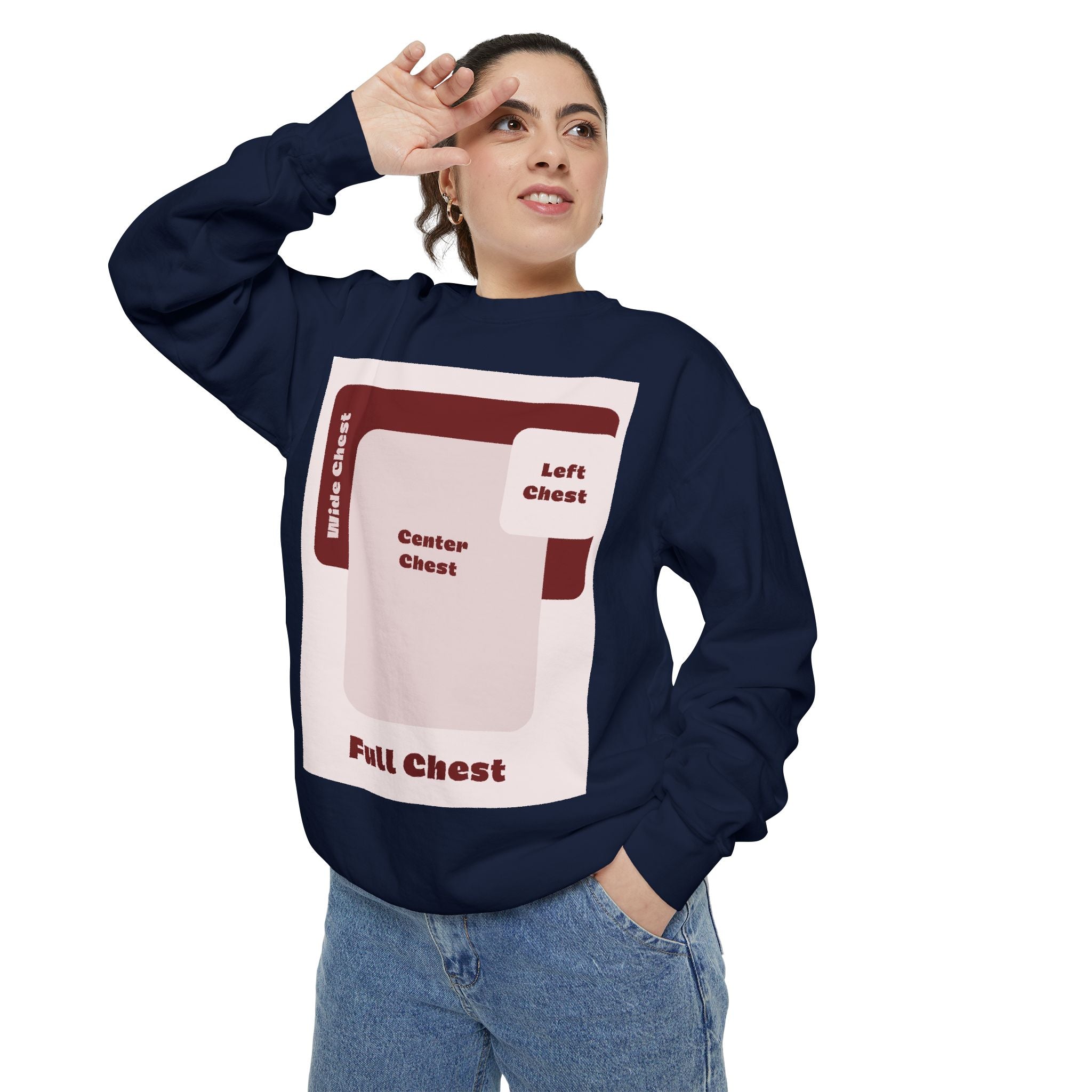 Customizable Comfort Colors 1566 Unisex Garment Dyed Sweatshirt DTG Custom Design