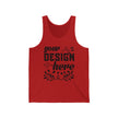 Customizable Bella+Canvas 3480 Unisex Jersey Tank Top Lightweight Retail Fit