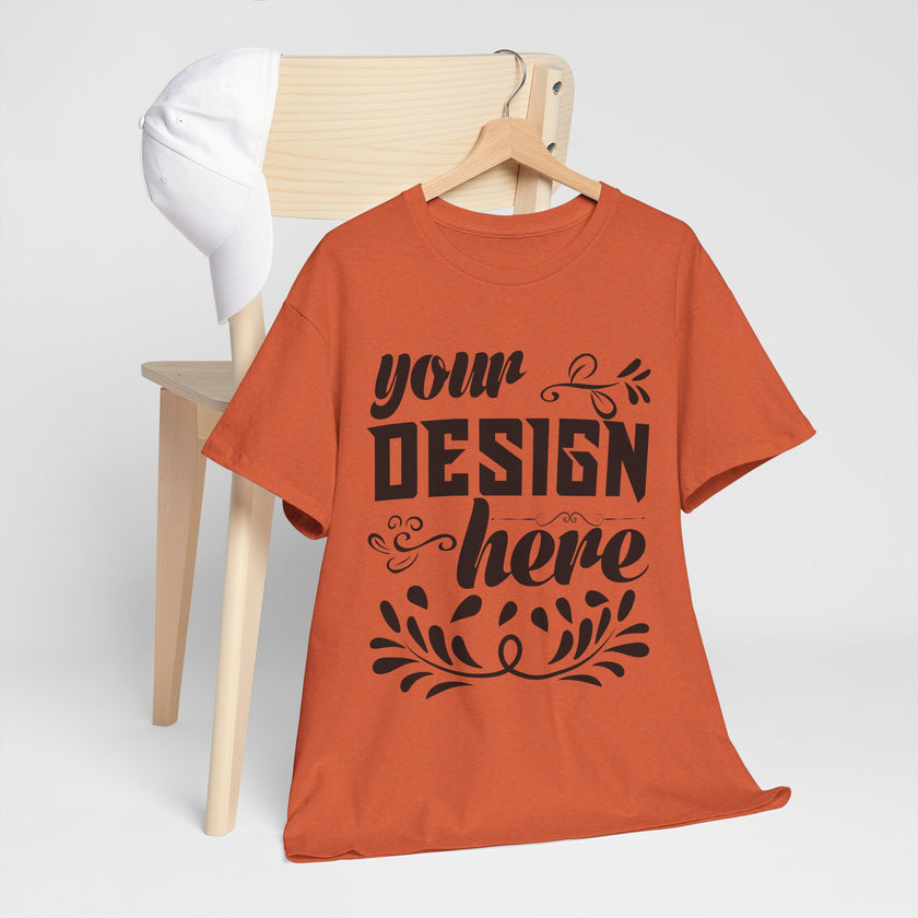 Customizable Gildan 5000 Unisex Heavy Cotton T-Shirt Classic Fit