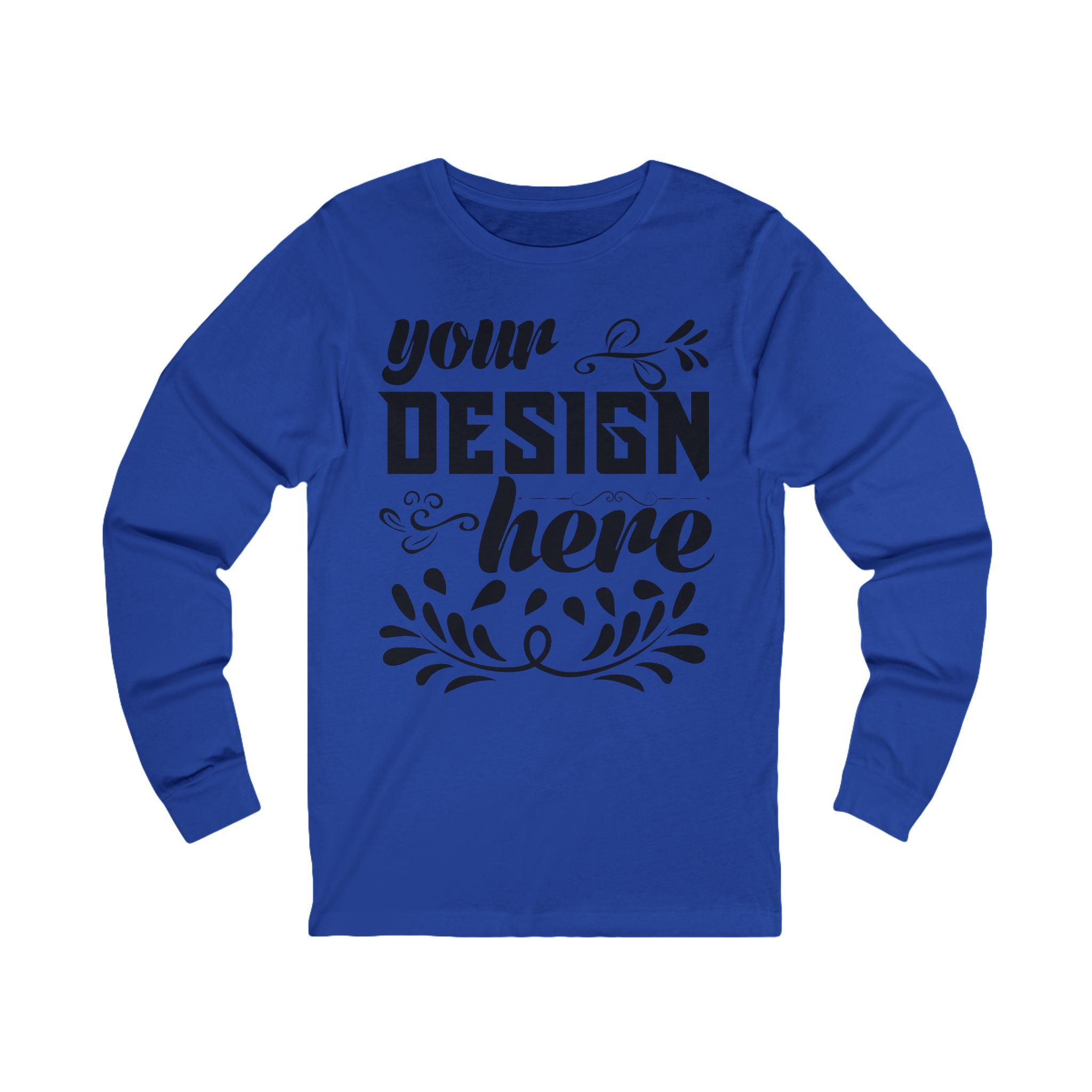 Customizable Bella+Canvas 3501 Unisex Jersey Long Sleeve Tee