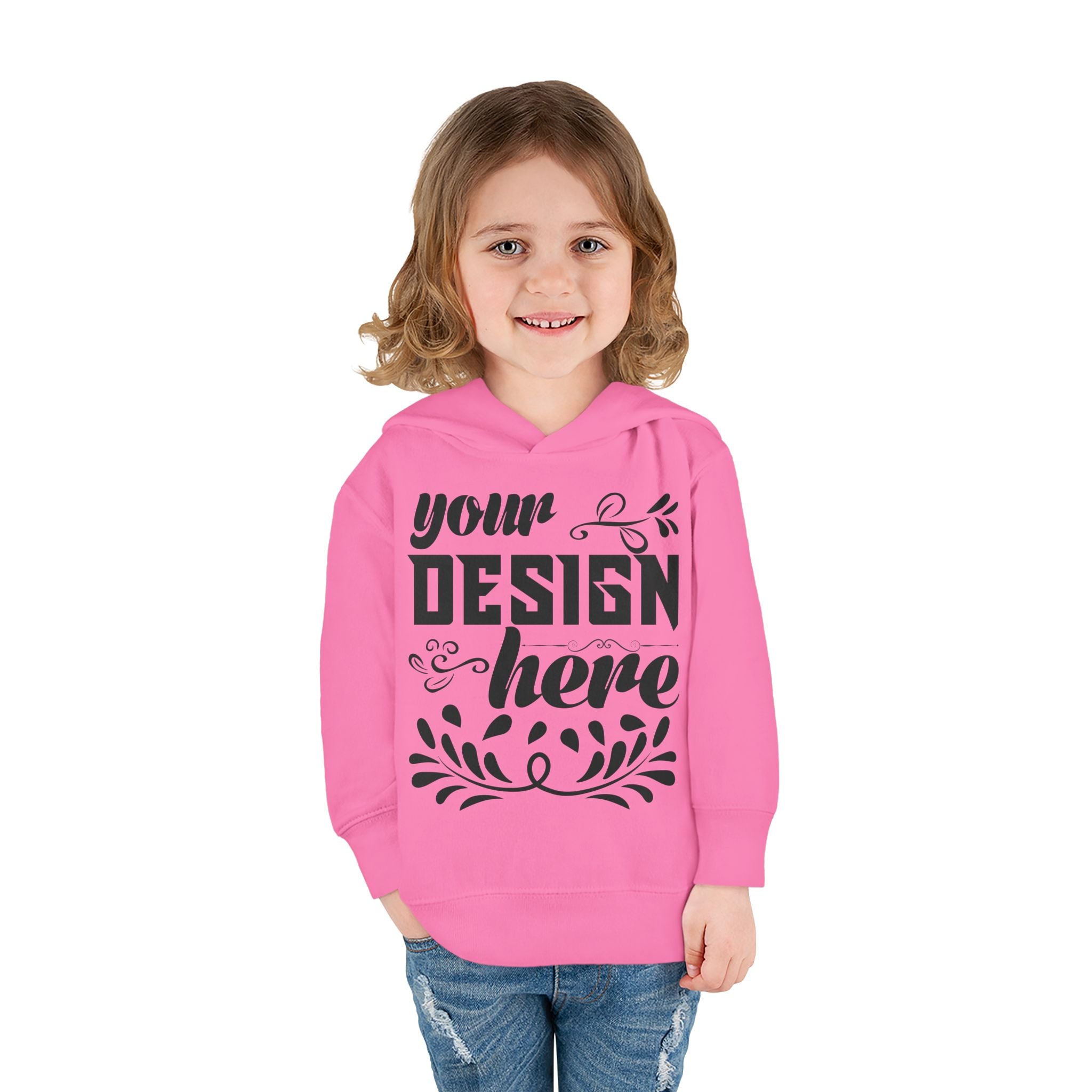 Customizable Rabbit Skins Toddler Pullover Fleece Hoodie DTG