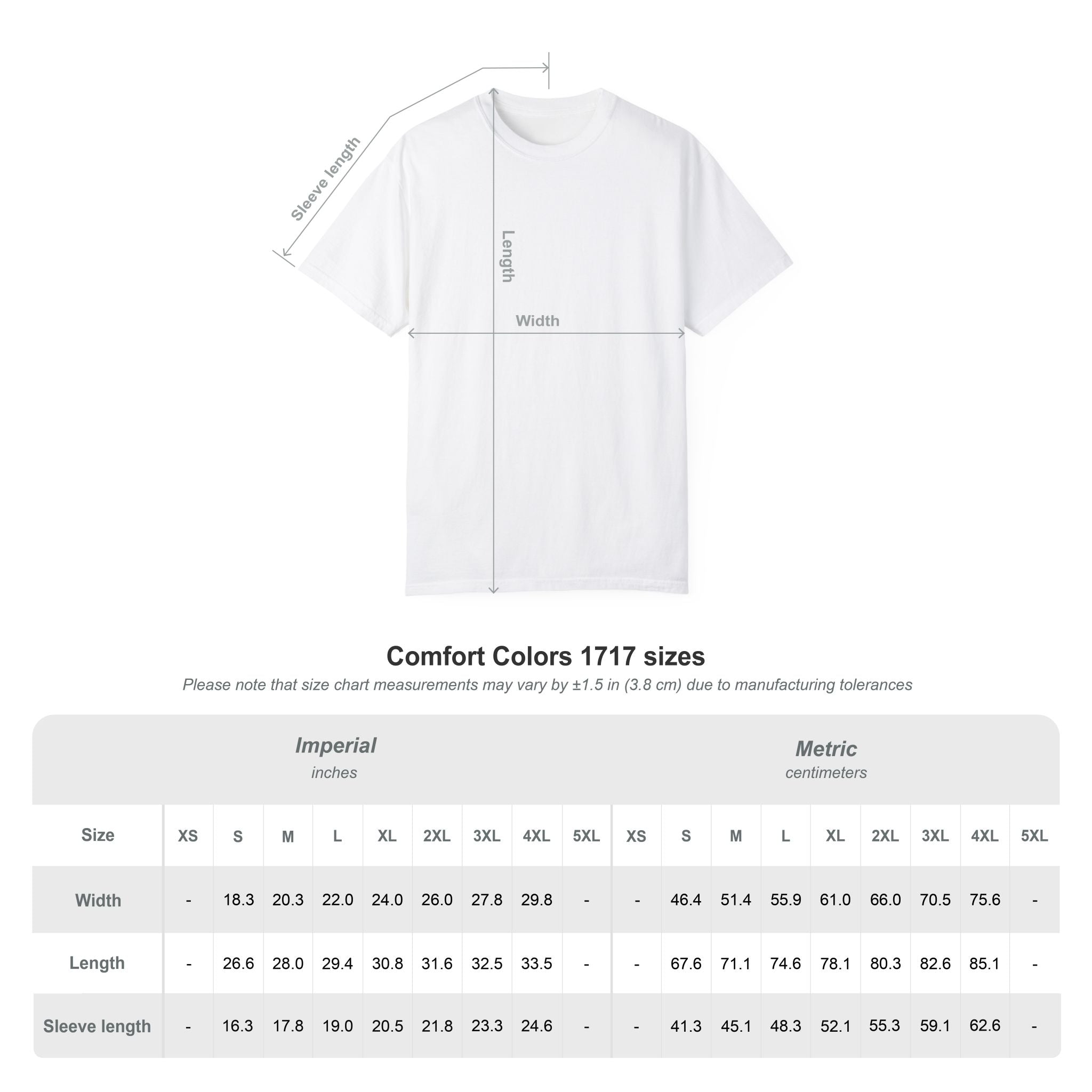 Comfort Colors 1717 Unisex Garment-Dyed T-Shirt | 
