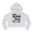 Customizable Independent Trading Women Cropped Hooded Sweatshirt