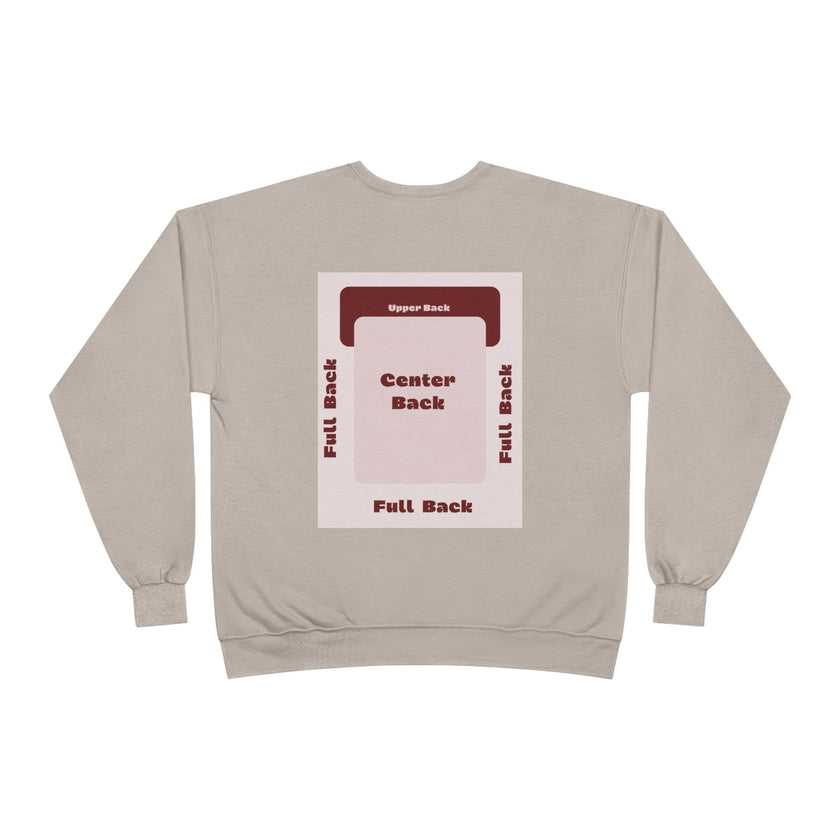 Customizable Unisex Hanes P160 EcoSmart Crewneck Sweatshirt Custom Print