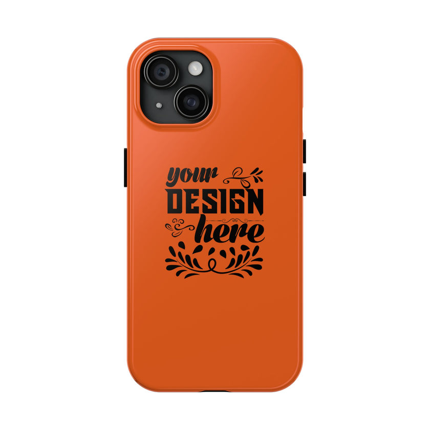 Customizable Tough Phone Case Glossy Dual Layer Wireless Charging