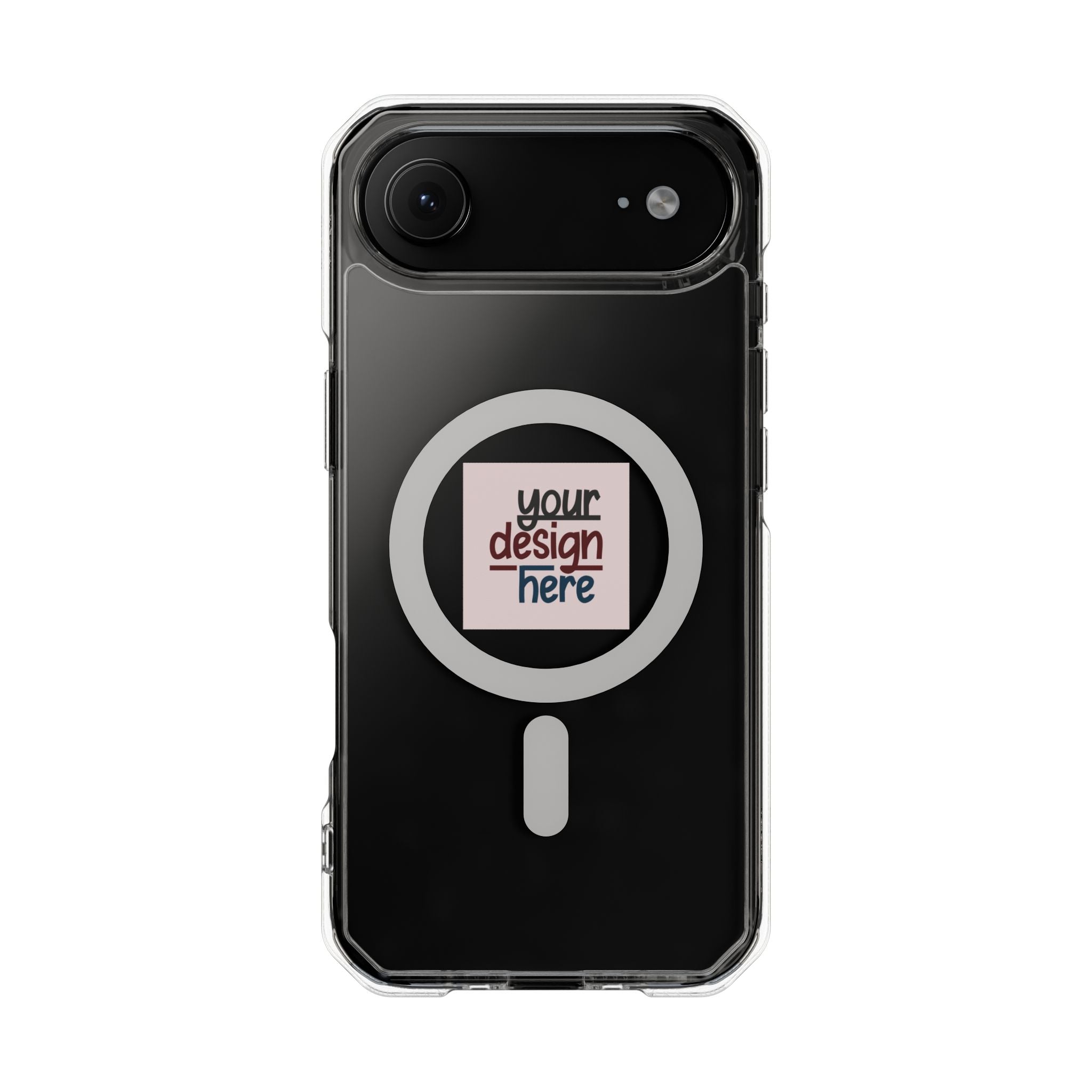 Customizable Magnetic Clear Impact Case With Air Cushioned Bumper Corners