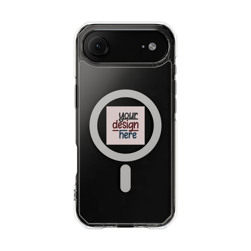 Customizable Magnetic Clear Impact Case With Air Cushioned Bumper Corners