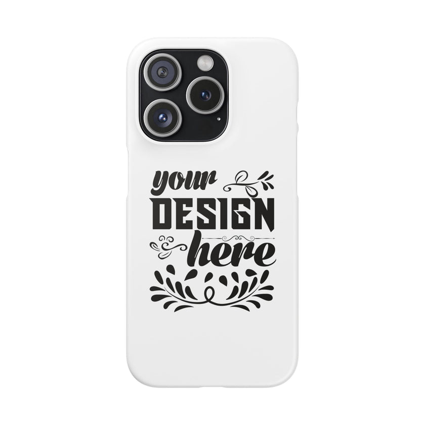 Customizable Snap Phone Case Slim Lightweight Polycarbonate Gloss Or Matte