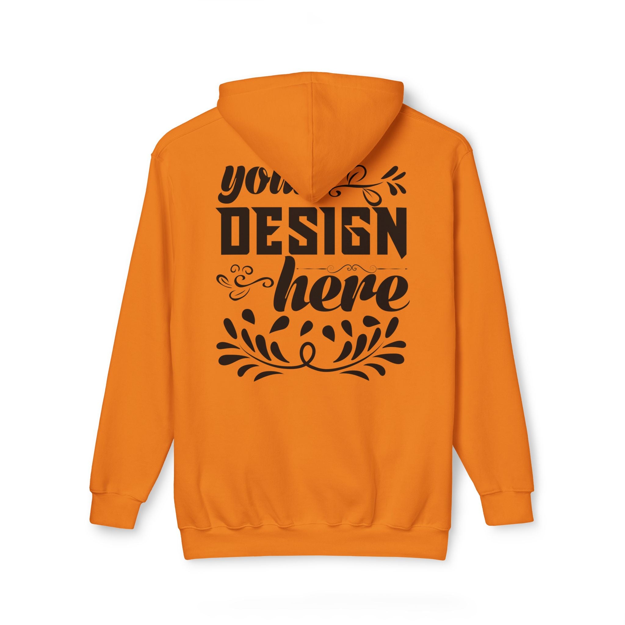 Customizable Bayside 960 Unisex Heavyweight Hooded Sweatshirt Made in US