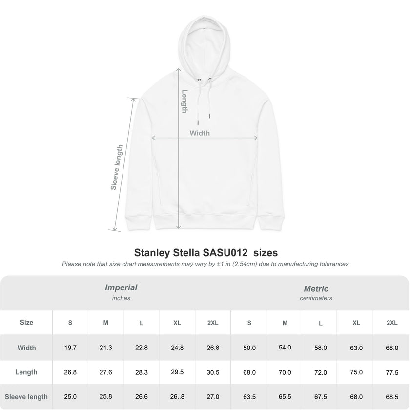 Customizable Stanley/Stella SASU012 Unisex Organic Side Pocket Sounder Hoodie