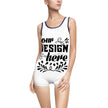Customizable Womens Vintage One Piece Swimsuit U Back Boyshort