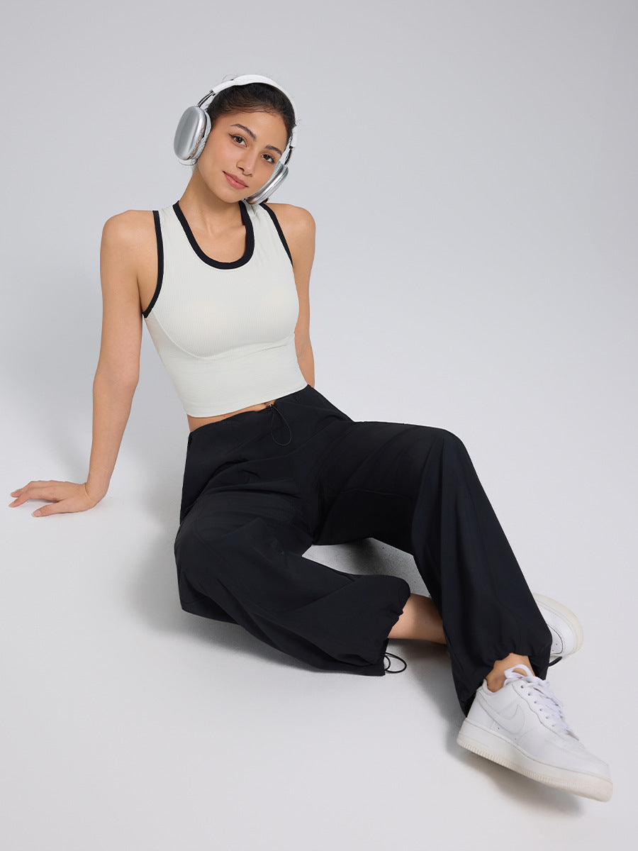 Nameria Seamless Fixed Cup Yoga Sports Bra