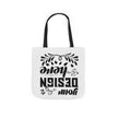 Customizable Canvas Tote Bag With 5 Color Strap Options All Over Print