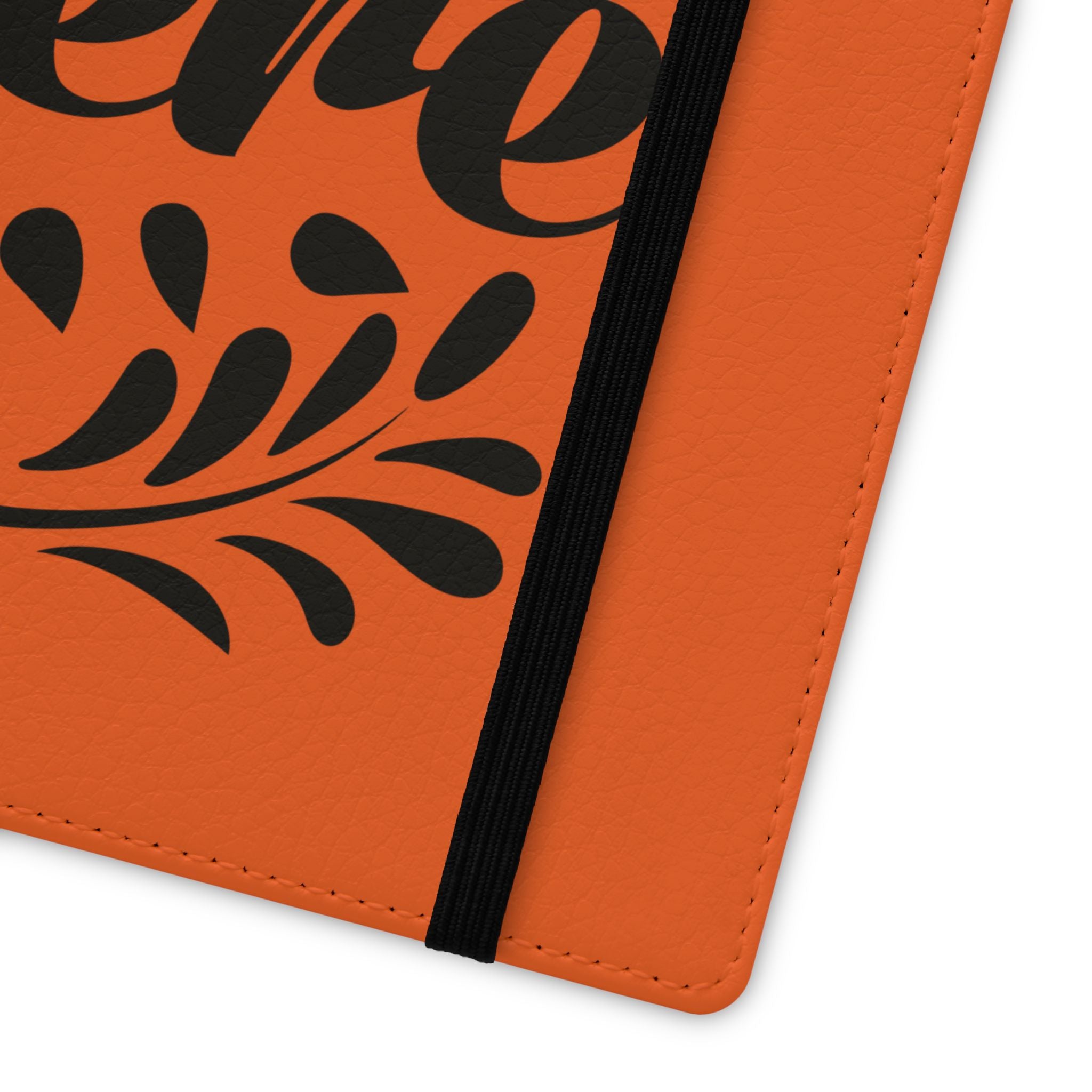 Customizable Flip Folio Phone Case With Card Slots Stand And Elastic Strap