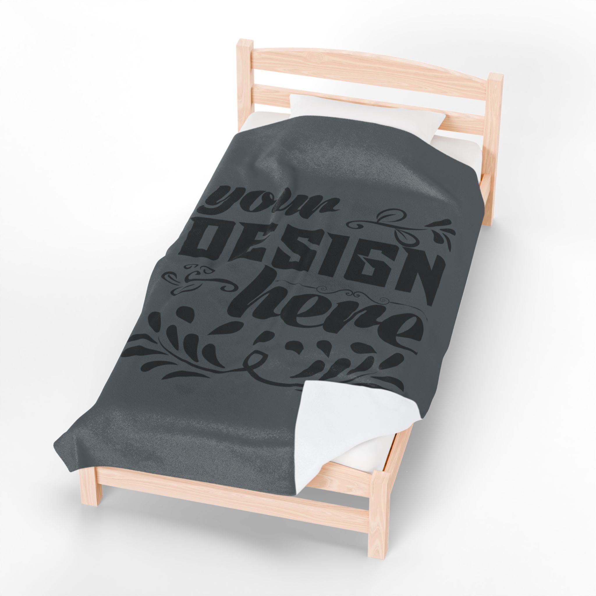 Customizable Velveteen Plush 300gsm Blanket One Sided Print 3 Sizes