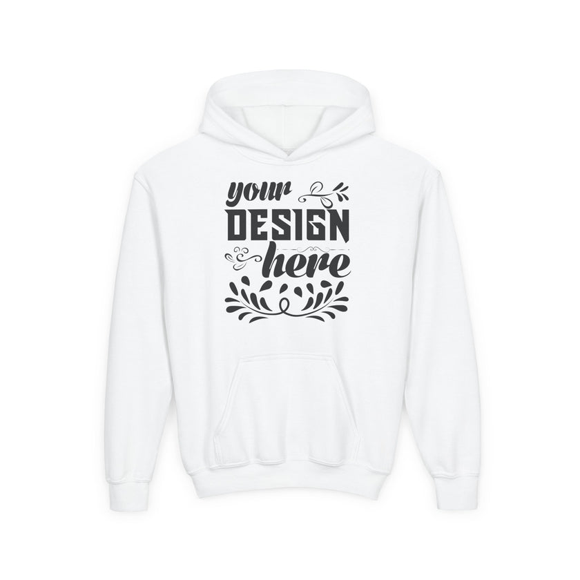 Customizable Gildan 18500B Youth Heavy Blend Hooded Sweatshirt
