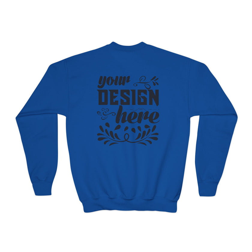 Customizable Gildan 18000B Youth Heavy Blend Crewneck Sweatshirt