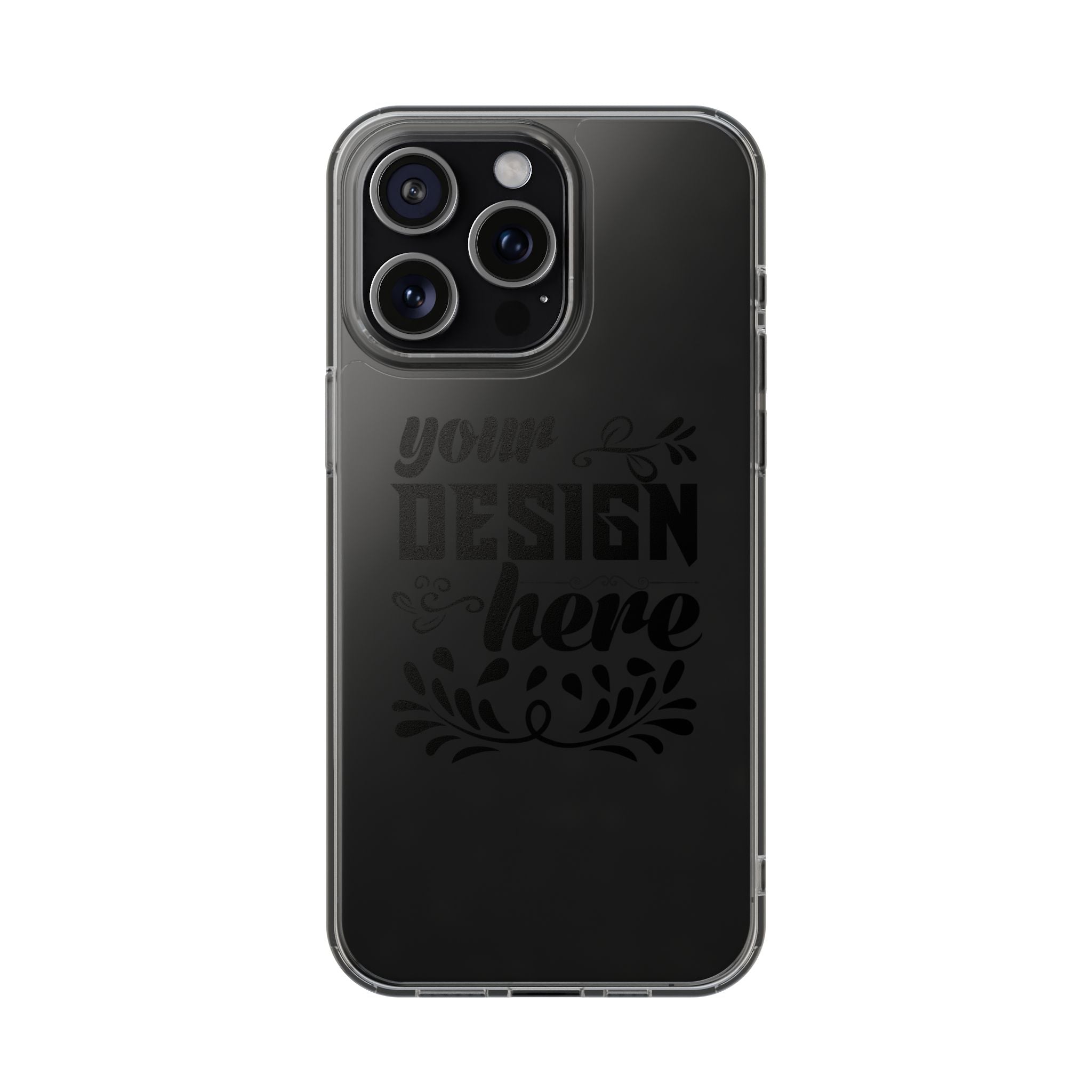 Customizable Clear Impact Resistant Phone Case With TPU Sides Wireless Ready