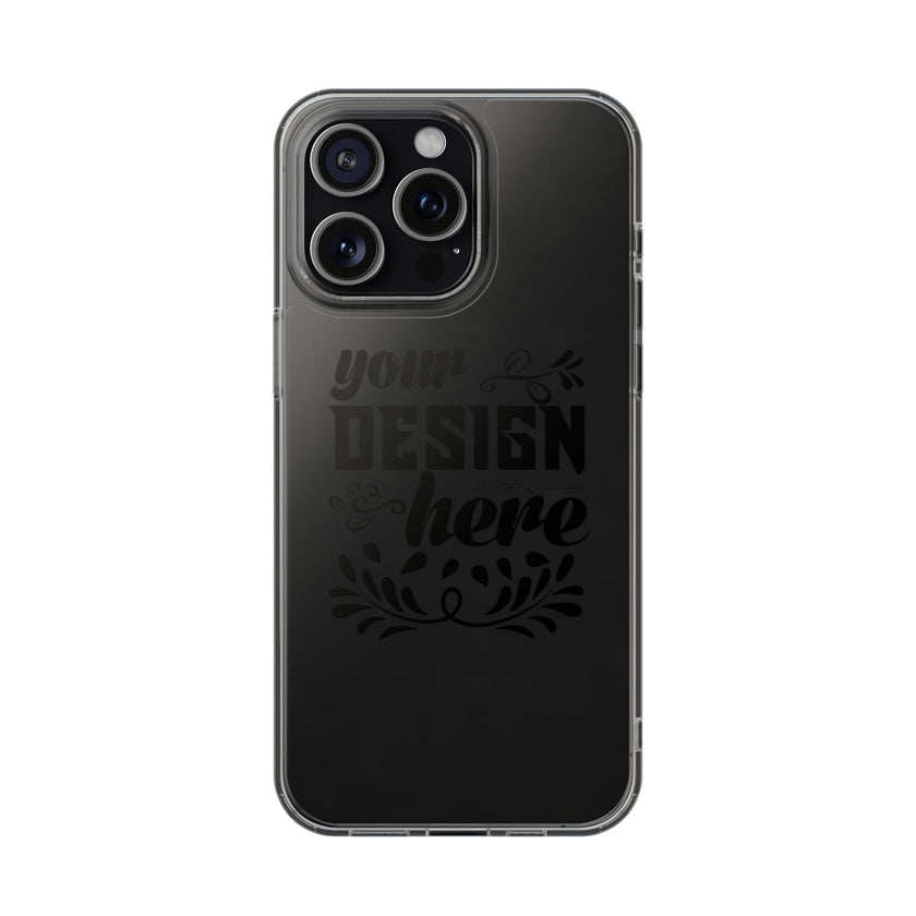 Customizable Clear Impact Resistant Phone Case With TPU Sides Wireless Ready