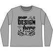 Customizable District DT110 Womens CVC Long Sleeve Tee Side Seamed