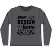Customizable District DT110 Womens CVC Long Sleeve Tee Side Seamed