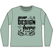 Customizable District DT110 Womens CVC Long Sleeve Tee Side Seamed