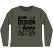 Customizable District DT110 Womens CVC Long Sleeve Tee Side Seamed