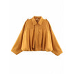 Nameria Suede Textured Lapel Bomber Jacket
