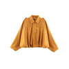 Nameria Suede Textured Lapel Bomber Jacket