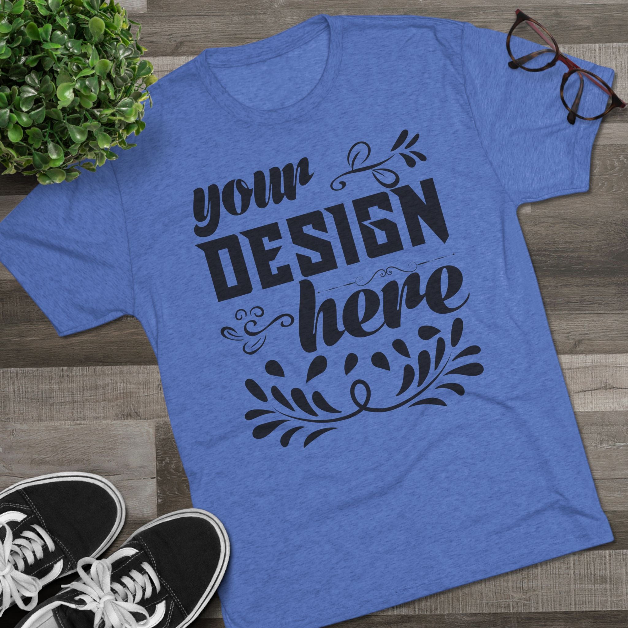 Customizable Next Level 6010 Unisex Tri-Blend Crew Neck T-Shirt