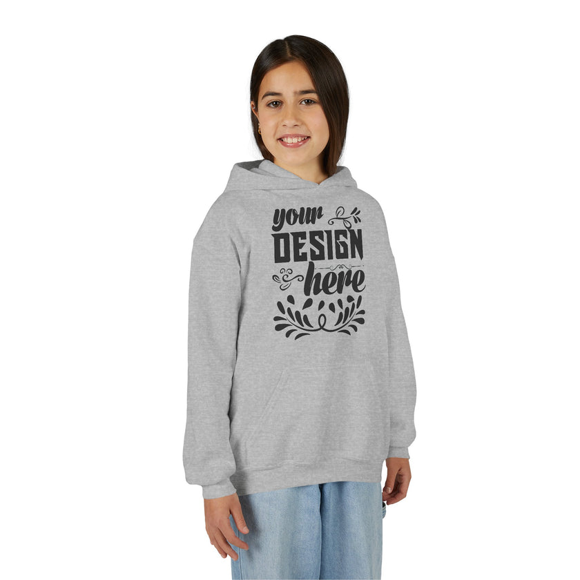 Customizable Gildan 18500B Youth Heavy Blend Hooded Sweatshirt