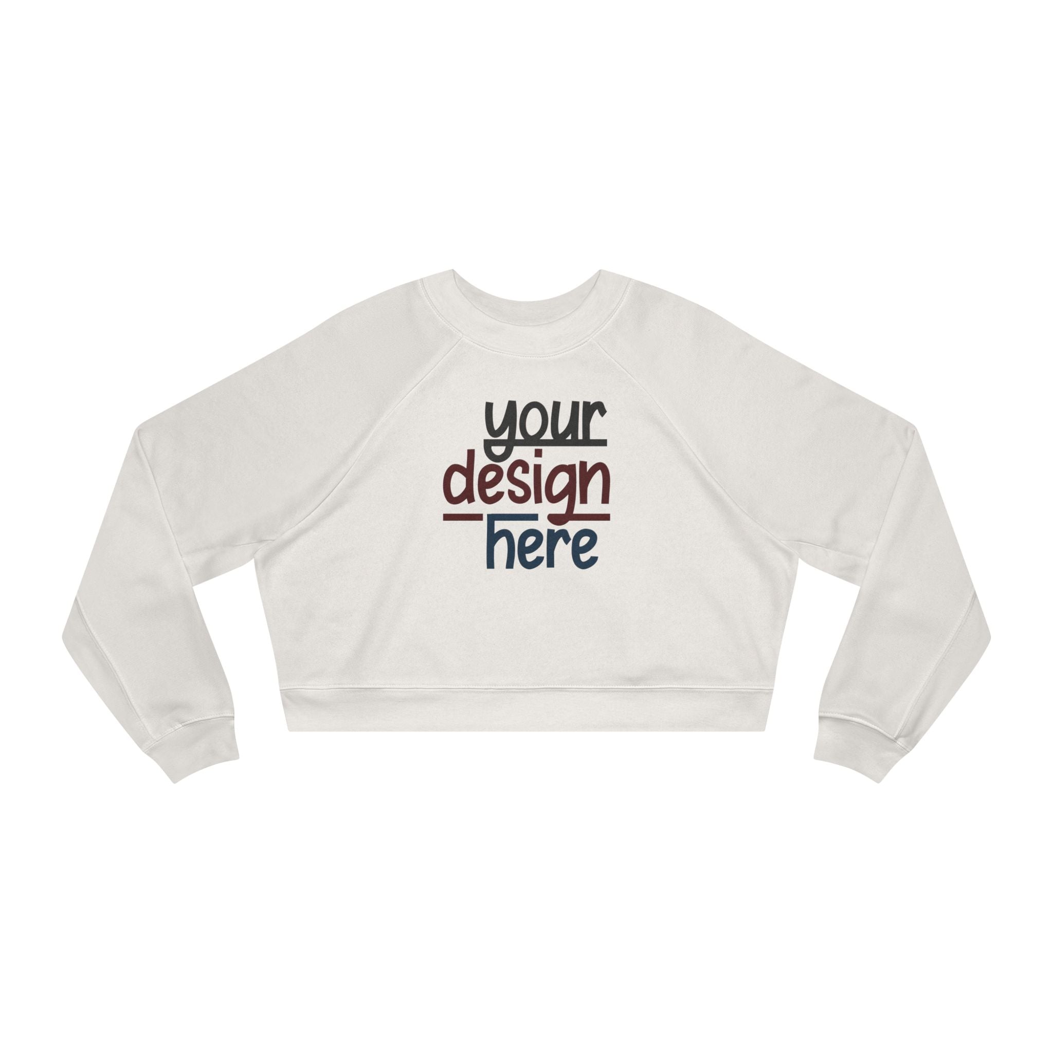 Customizable Bella+Canvas 7505 Womens Cropped Fleece Pullover