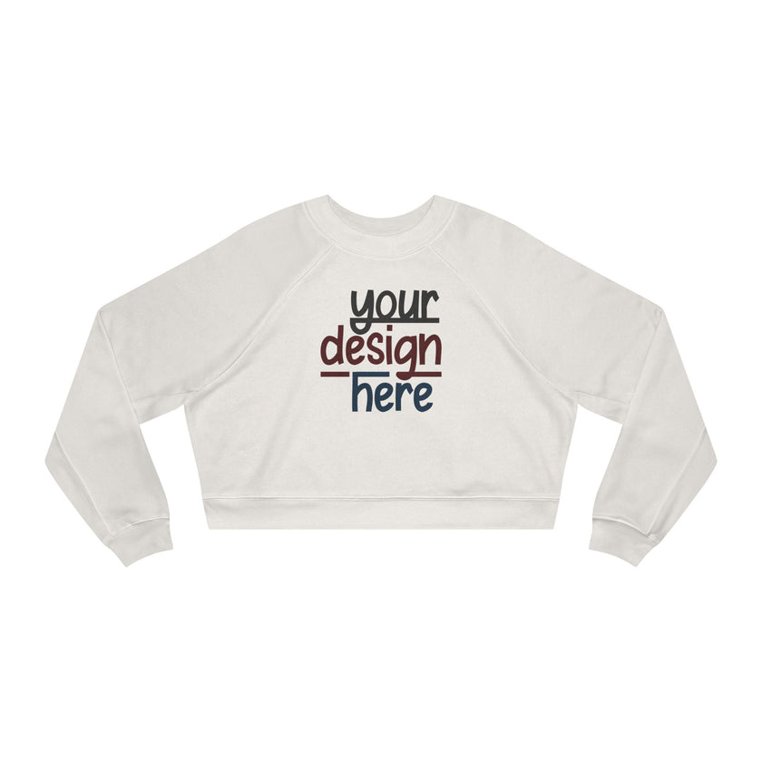 Customizable Bella+Canvas 7505 Womens Cropped Fleece Pullover