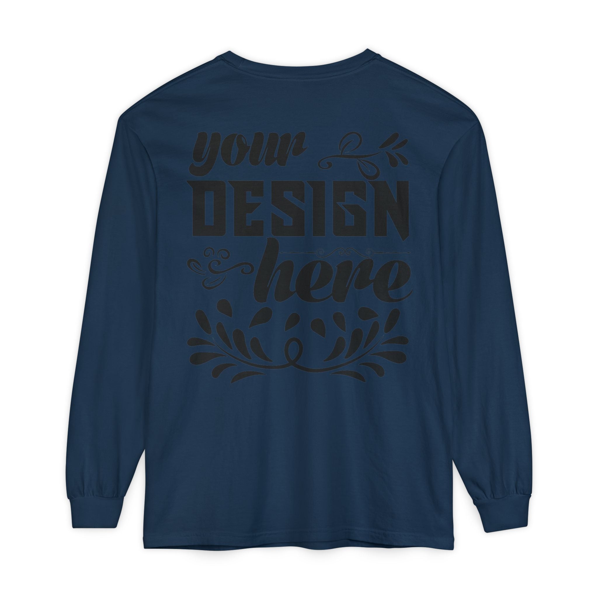 Customizable Comfort Colors 6014 Unisex Garment Dyed Long Sleeve T Shirt