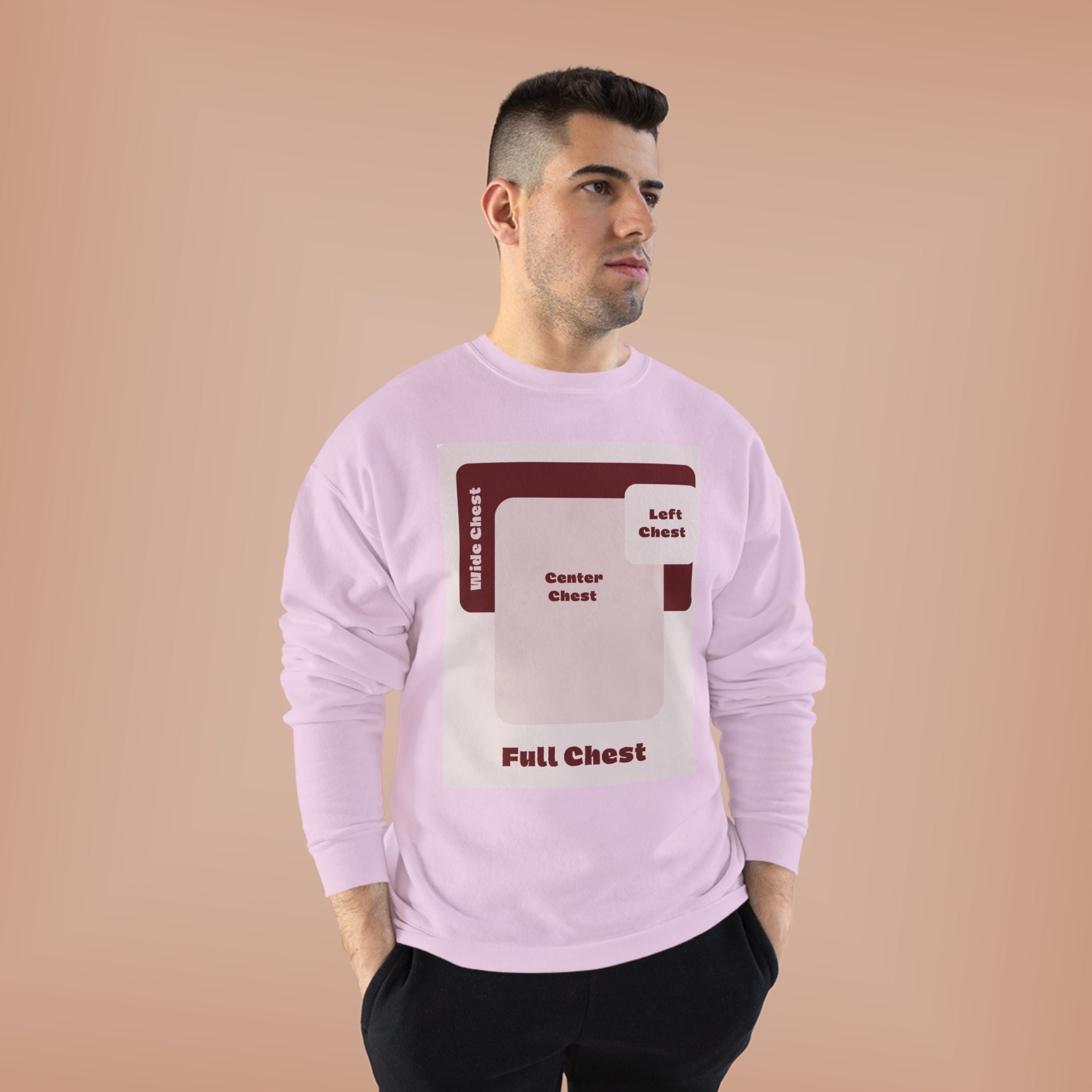 Customizable Unisex Hanes P160 EcoSmart  Crewneck Sweatshirt