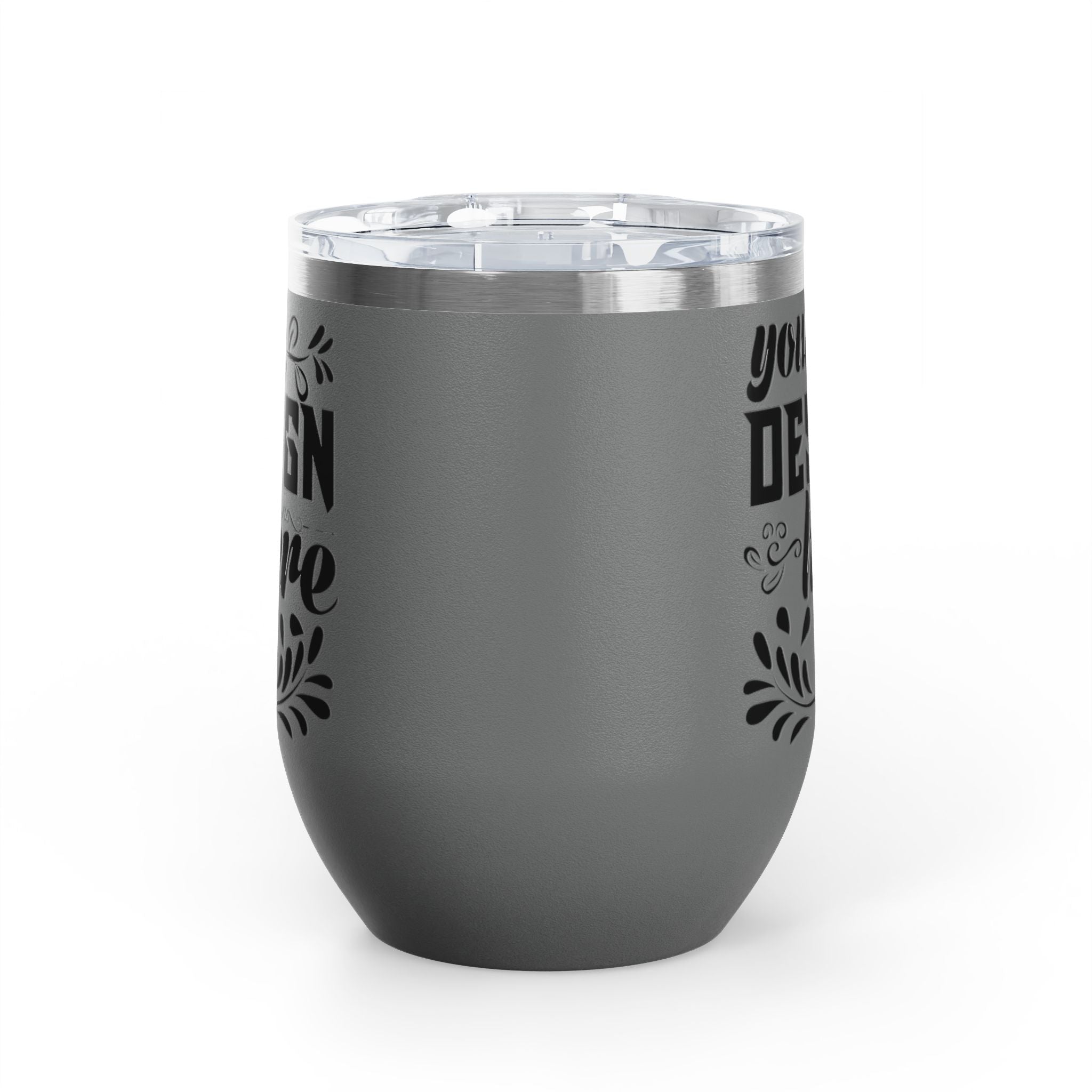 Customizable Polar Camel 12oz Stainless Steel Wine Tumbler Cup Lid