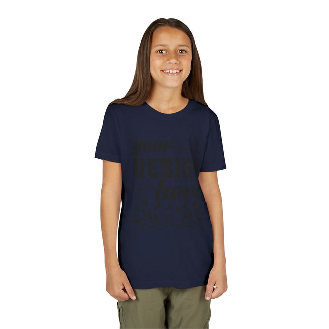 Customizable Bella+Canvas 3001Y Youth Short Sleeve T-Shirt Premium Fit