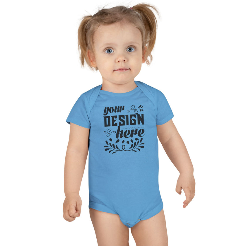 Customizable Gerber Childrenswear 6516A Baby Short Sleeve Onesie