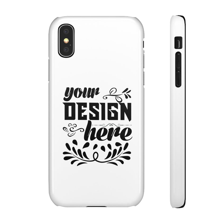 Customizable Snap Phone Case Slim Lightweight Polycarbonate Gloss Or Matte