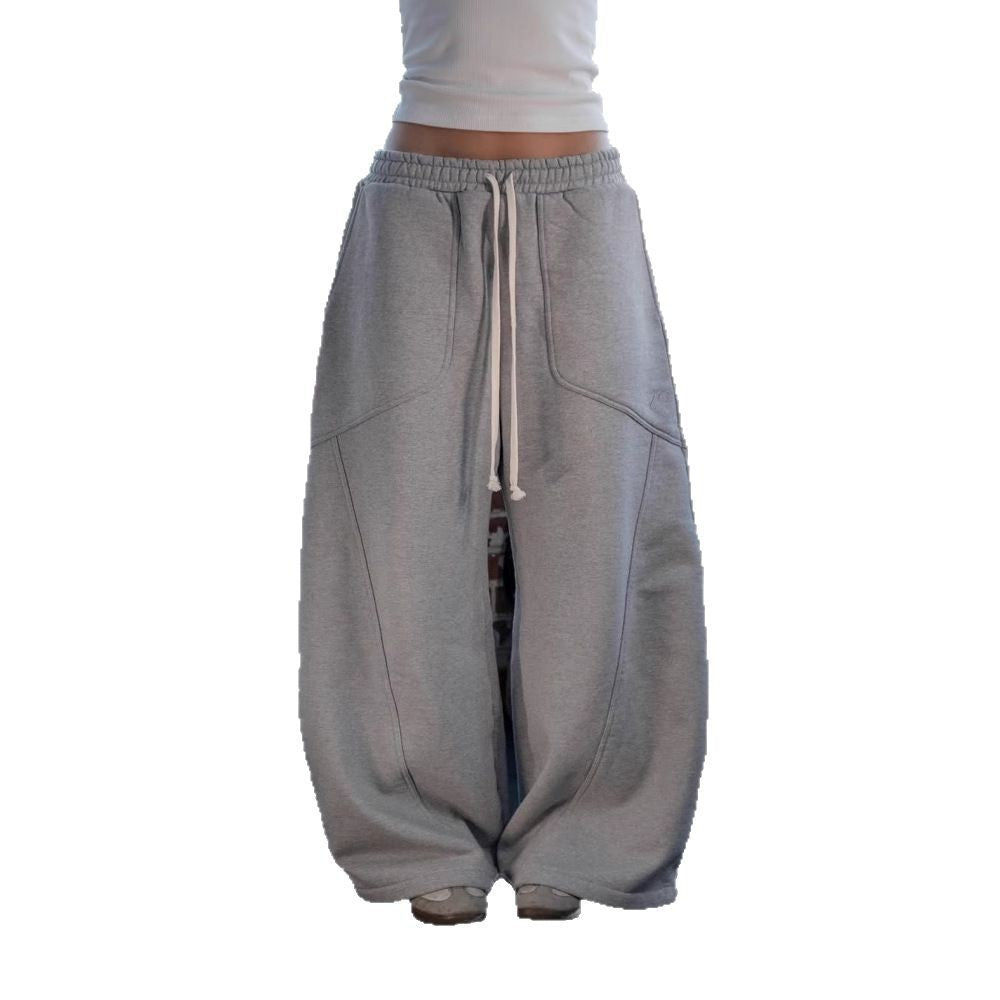 Nameria Unisex Wide Leg Sweatpants Mid Waist
