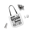 Customizable Canvas Tote Bag With 5 Color Strap Options All Over Print